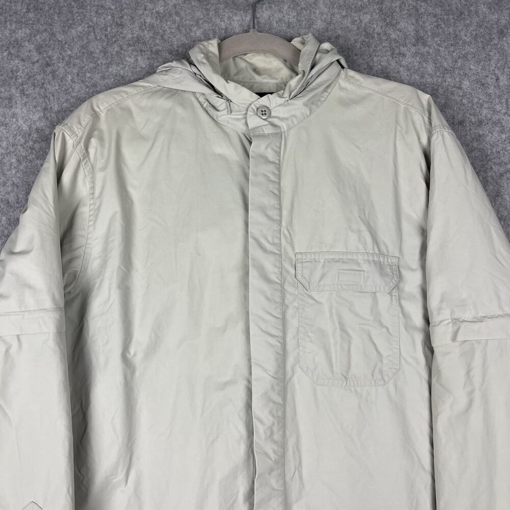 Banana Republic Shirt Mens L Stowaway Hood Nylon Zip Off Sleeve Outdoor Fishing‎ - Picture 3 of 16